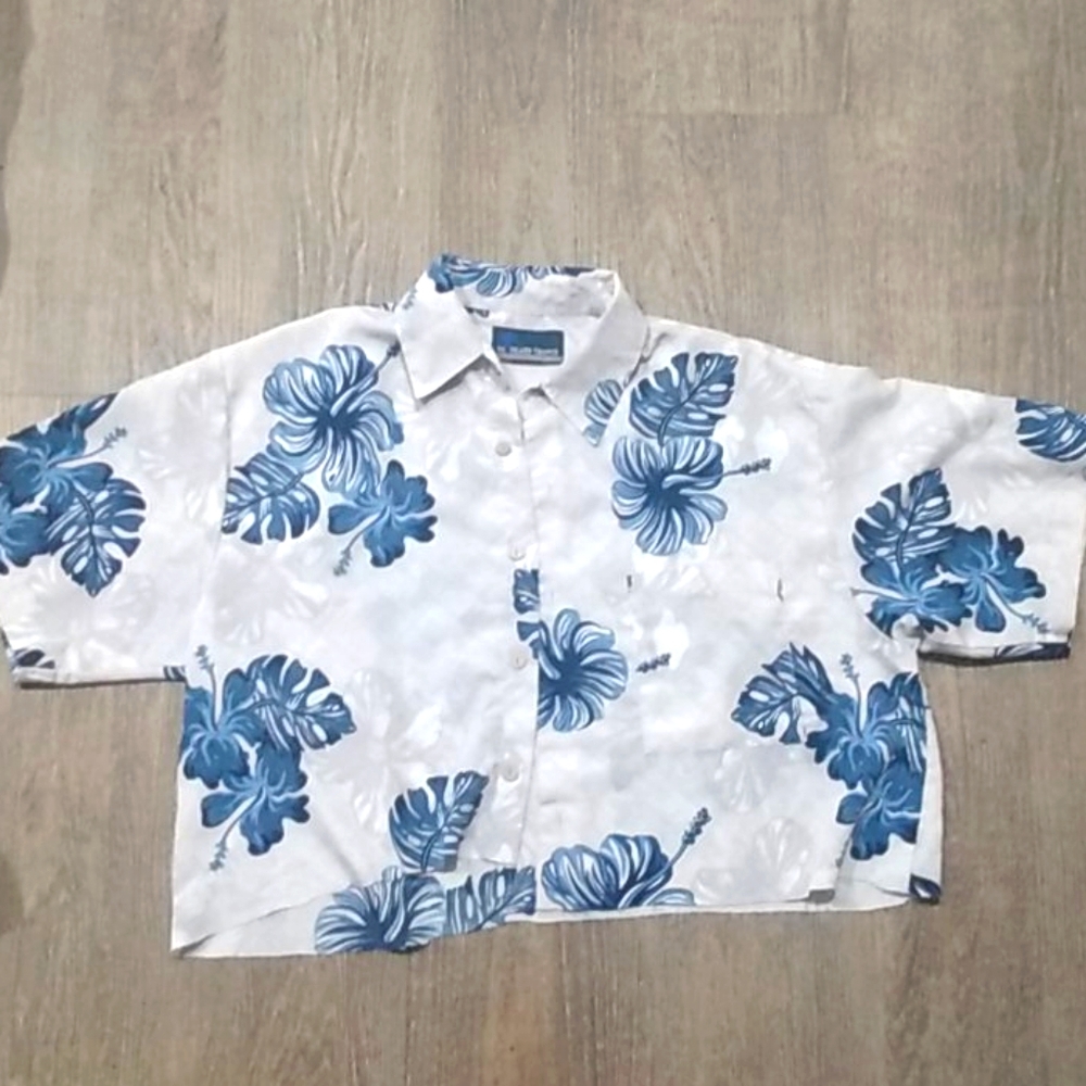 Cropped Blouse XG ISLAND TROPICS Shirt